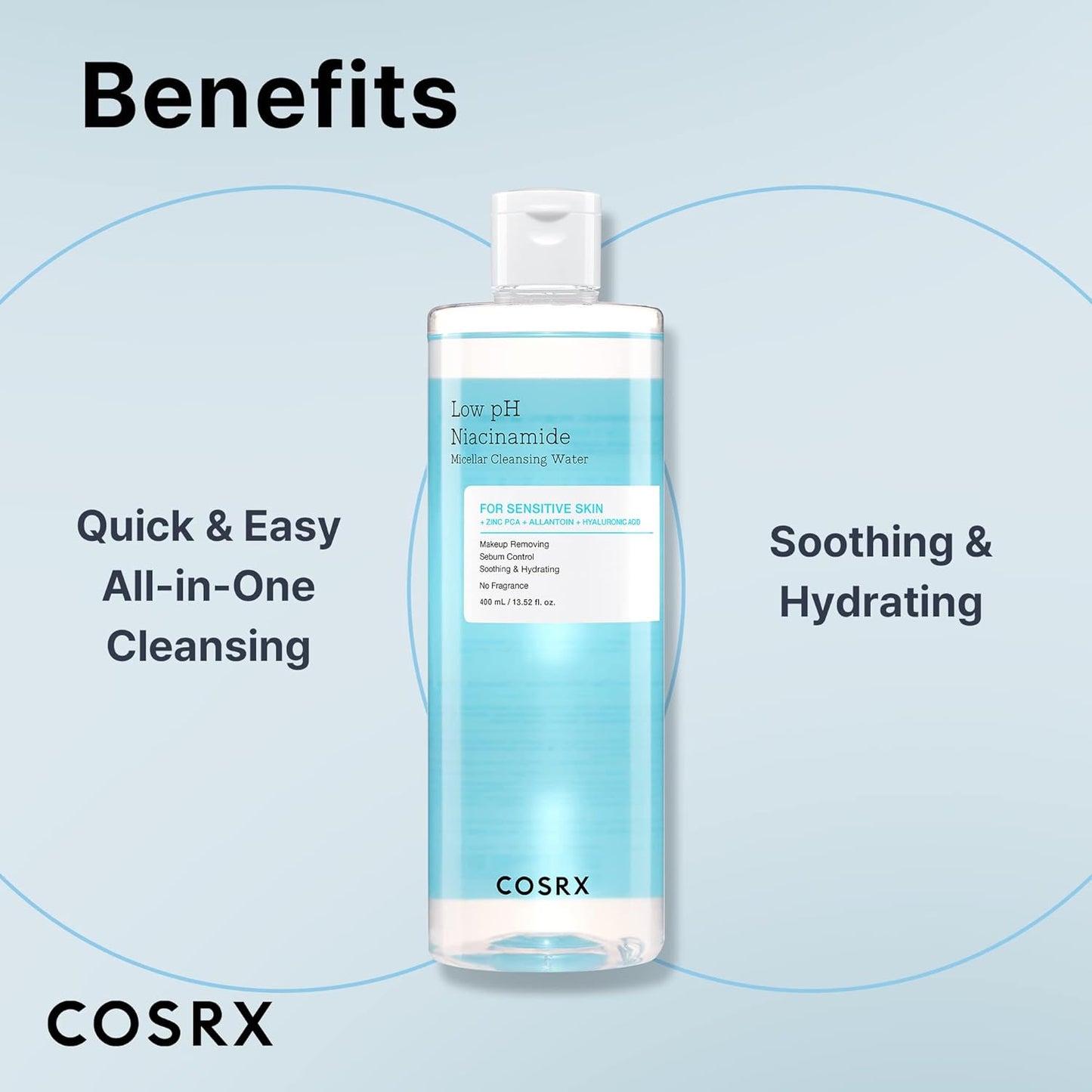 COSRX_Low pH Niacinamide Micellar Cleansing Water