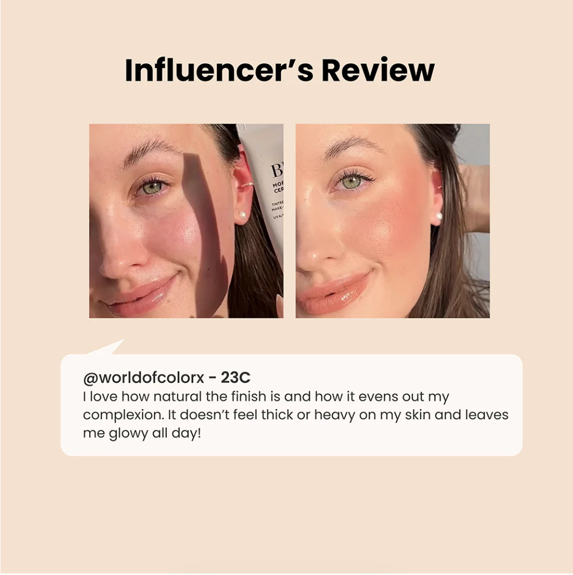 Heimish Moringa Ceramide BB Cream Tinted Moisturizer SPF 30 PA++