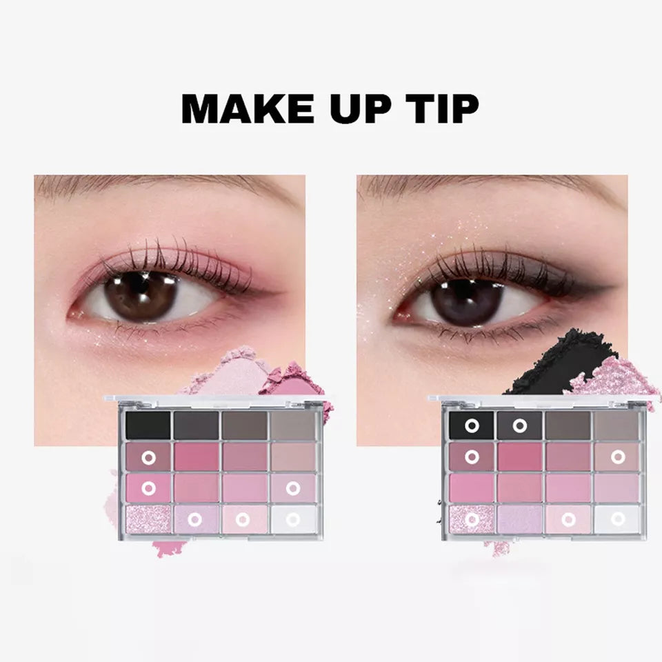 WAKEMAKE SOFT BLURRING EYE PALETTE AD 16 BLACK HUSH BLURRING