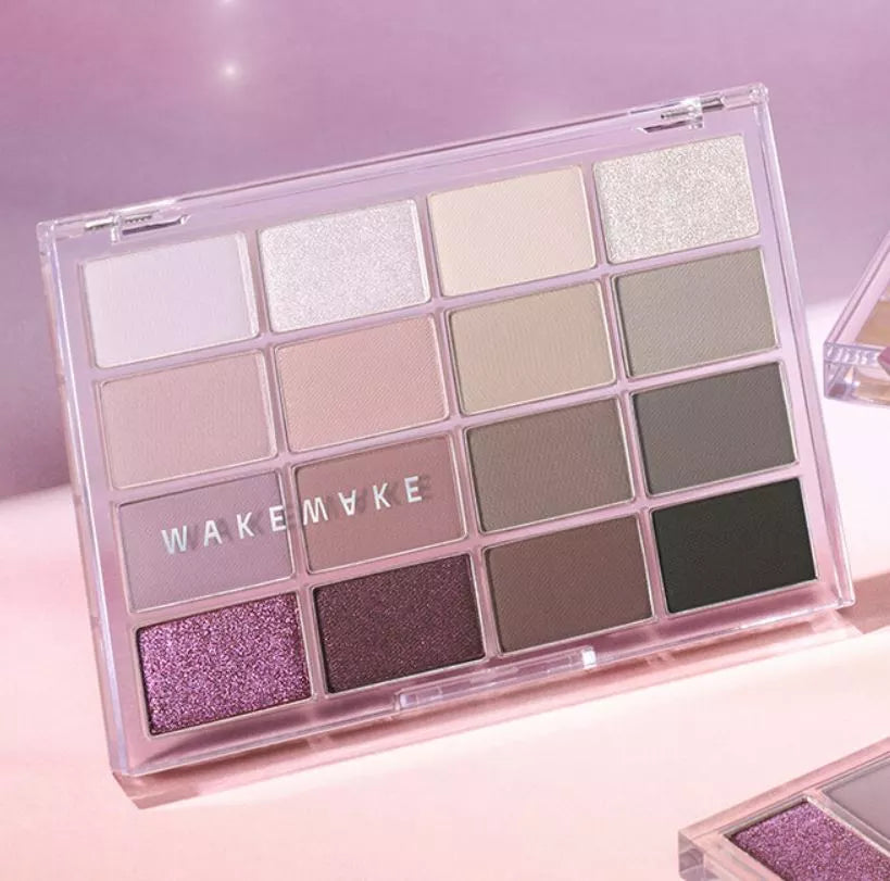 WAKEMAKE SOFT BLURRING EYE PALETTE 15 BORN DARK BLURRING