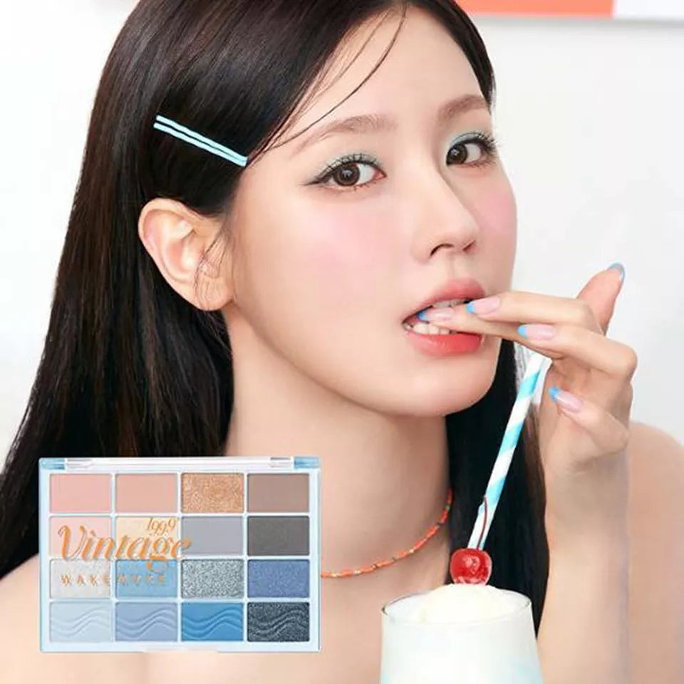 WAKEMAKE SOFT BLURRING EYE PALETTE 19 BLUE SAND BLURRING