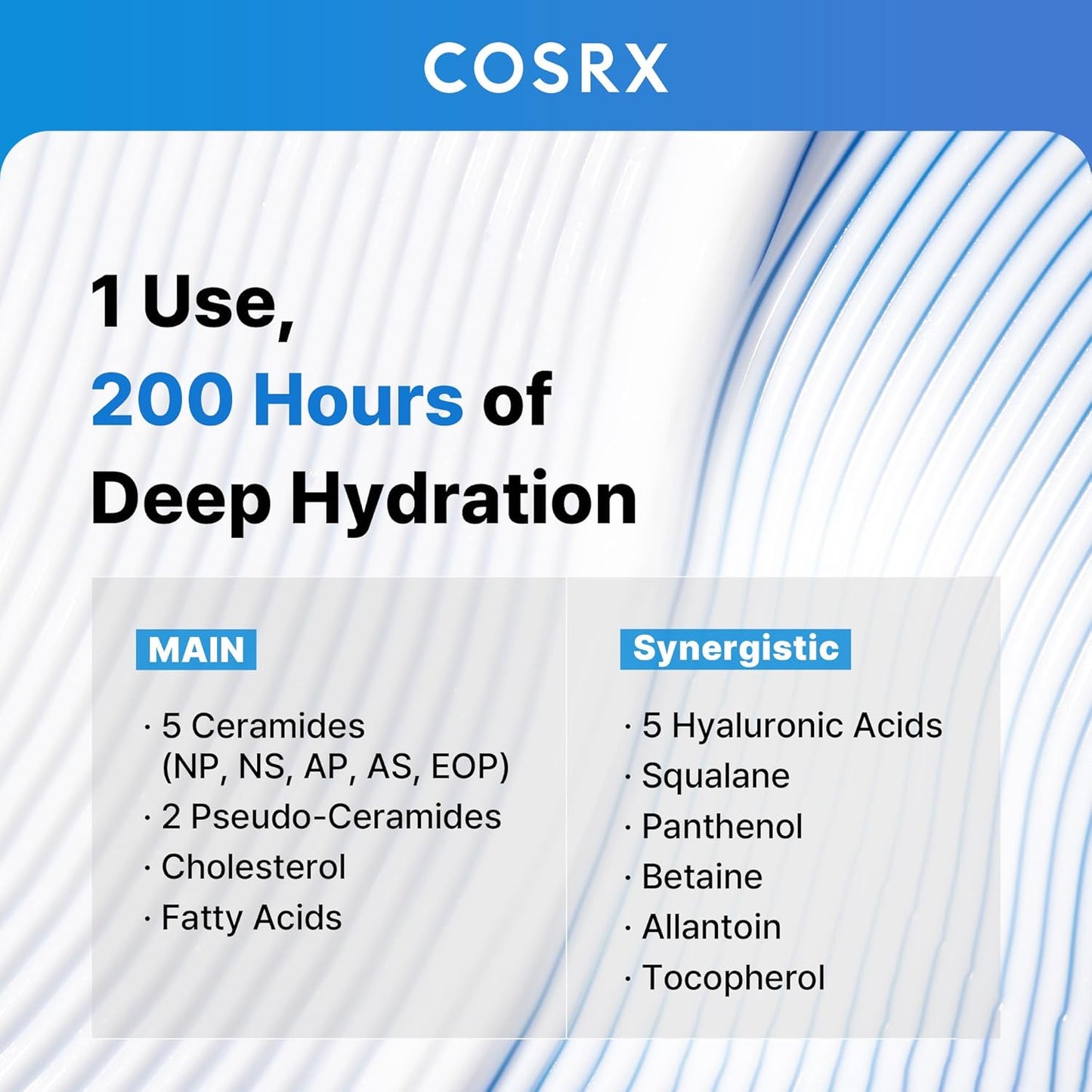 COSRX Ceramide Skin Barrier Moisturizer for Face with 7 Ceramides, Hyaluronic Acid & Panthenol for All Skin Types 80ml