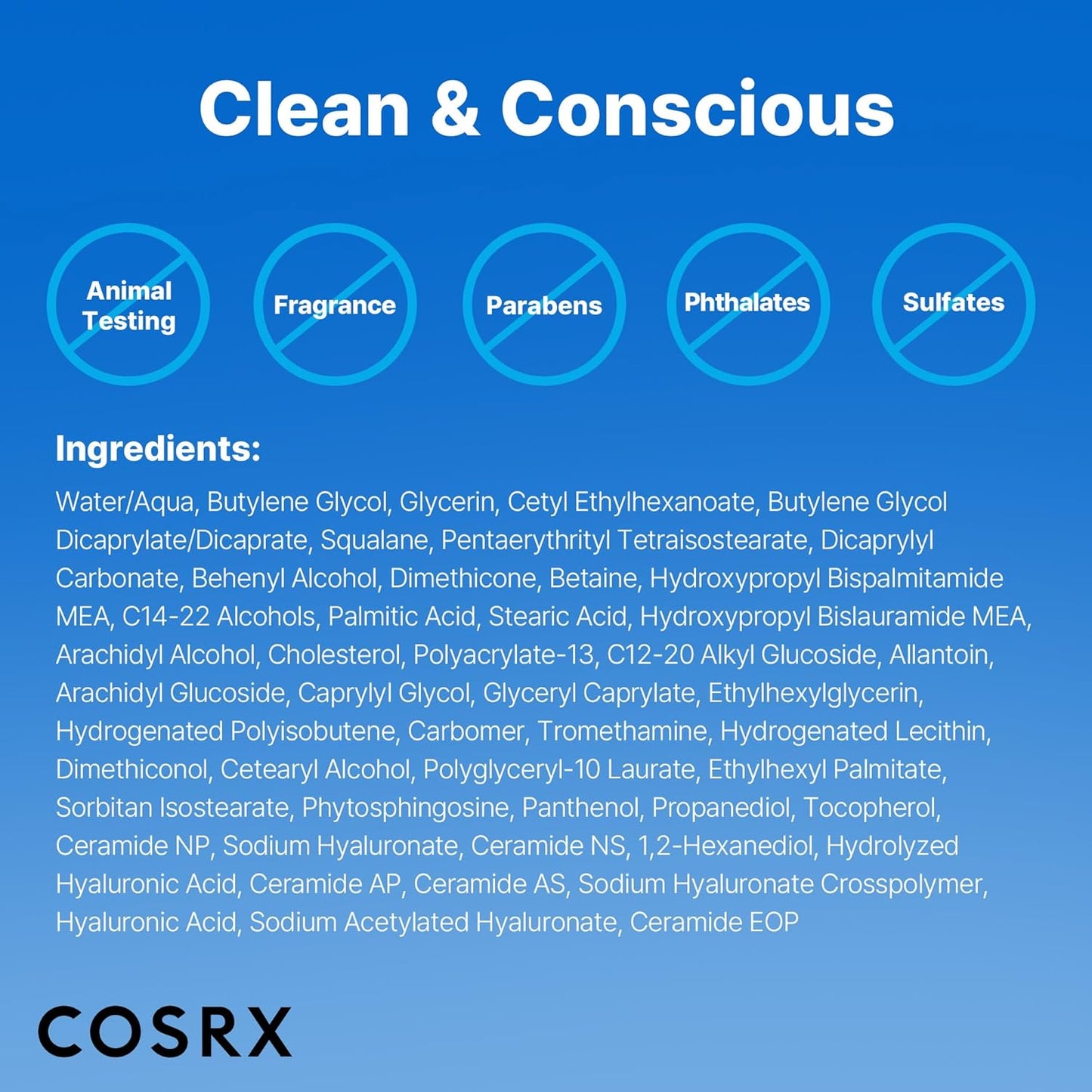 COSRX Ceramide Skin Barrier Moisturizer for Face with 7 Ceramides, Hyaluronic Acid & Panthenol for All Skin Types 80ml