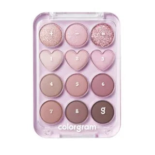colorgram - Pin Point Eyeshadow Palette - 4 Types [#02 Pink + Mauve]