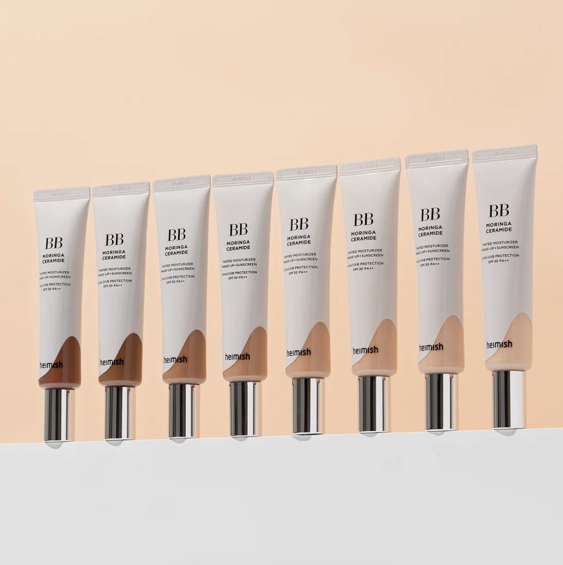 Heimish Moringa Ceramide BB Cream SPF 30 PA++ 8 Colors