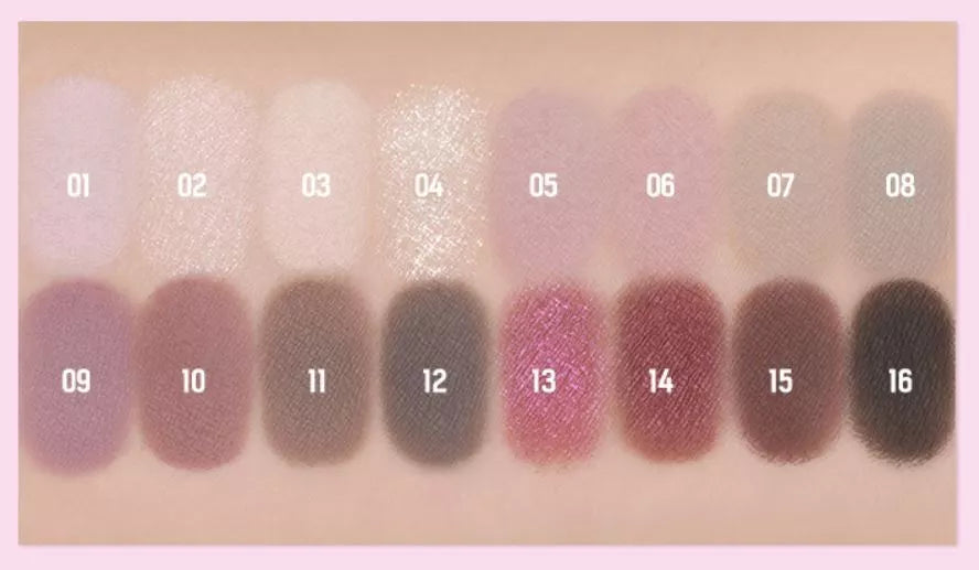 WAKEMAKE SOFT BLURRING EYE PALETTE 15 BORN DARK BLURRING