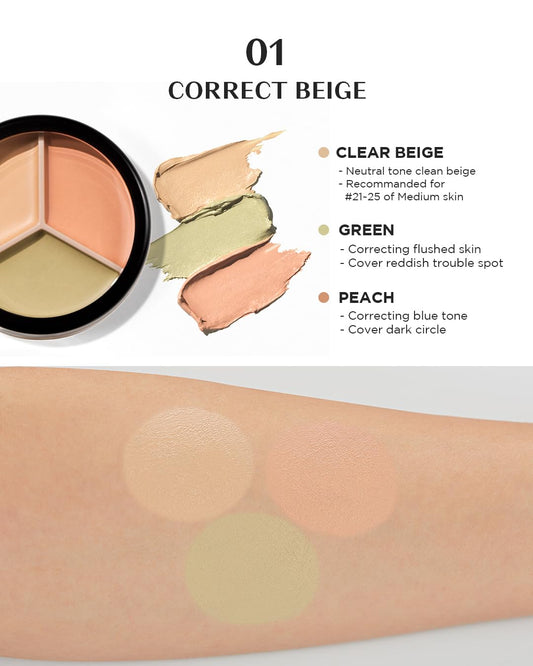 The Saem - Cover Perfection Triple Pot Concealer